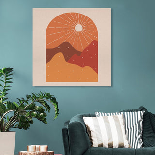 Boho Chic Wall Art Painting, HD Canvas Print, Framed, Ready to Hang. (BOWA07)