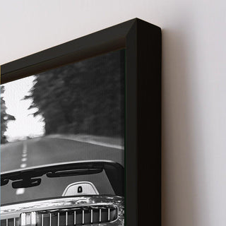 Vintage Cars And Bikes Wall Art. HD Canvas Print, Framed, Ready to Hang. (VCBWA23)