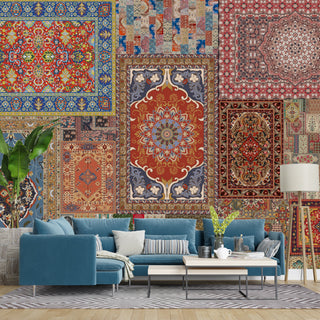 The Royal Weave – Heritage Rug Collage Wallpaper. (PATCH022)