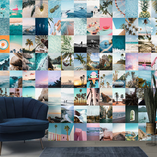 Tropical Escape – Beach Collage Wallpaper Mural (PATCH026)