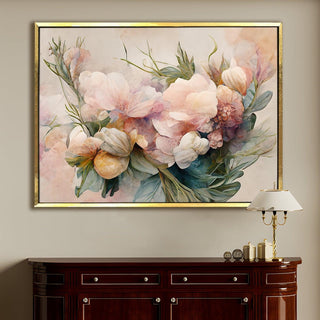 PAPER PLANE DESIGN Canvas Floral Wall Art: A Symphony of Nature's Elegance Large Size Canvas Framed Paintings For Living Room, Office, Home Decor. (FLWA17) - Khirki.in