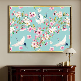 PAPER PLANE DESIGN Canvas Floral Wall Art: A Symphony of Nature's Elegance Large Size Canvas Framed Paintings For Living Room, Office, Home Decor. (FLWA14) - Khirki.in