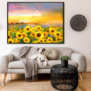 PAPER PLANE DESIGN Canvas Floral Wall Art: A Symphony of Nature's Elegance Large Size Canvas Framed Paintings For Living Room, Office, Home Decor. (FLWA16) - Khirki.in