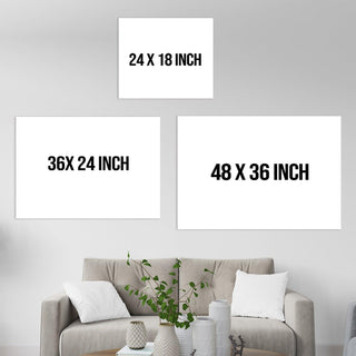 Framed Canvas Digital Abstract Modern Art Wall Painting For Home and Hotels Wall Decoration. Digital Reprint (ABWA18) - Khirki.in