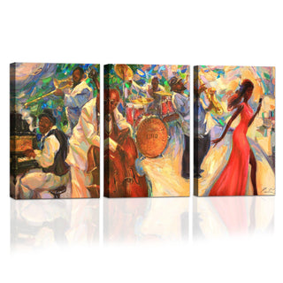 Sounds of Jazz Club, HD Canvas Print, Framed, Ready to Hang. (MAWA23)