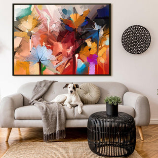 PAPER PLANE DESIGN Canvas Floral Wall Art: A Symphony of Nature's Elegance Large Size Canvas Framed Paintings For Living Room, Office, Home Decor. (FLWA13) - Khirki.in