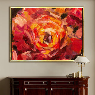 PAPER PLANE DESIGN Canvas Floral Wall Art: A Symphony of Nature's Elegance Large Size Canvas Framed Paintings For Living Room, Office, Home Decor. (FLWA18) - Khirki.in