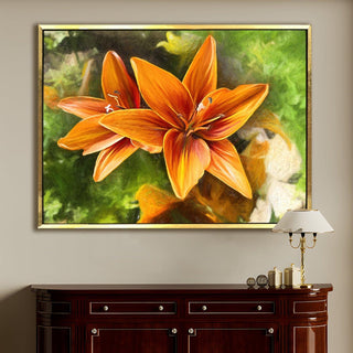 PAPER PLANE DESIGN Canvas Floral Wall Art: A Symphony of Nature's Elegance Large Size Canvas Framed Paintings For Living Room, Office, Home Decor. (FLWA09) - Khirki.in