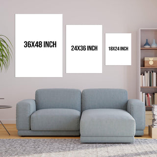 Boho Chic Wall Art Painting HD Canvas Print, Framed, Ready to Hang. (BOWA02).