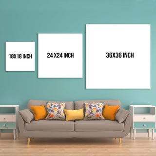 Boho Chic Wall Art Painting, HD Canvas Print, Framed, Ready to Hang. (BOWA04)