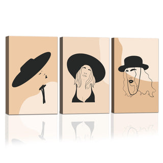 Minimalistic Fashion Art Painting, HD Canvas Print, Framed, Ready to Hang. (MAWA28)