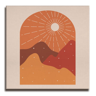 Boho Chic Wall Art Painting, HD Canvas Print, Framed, Ready to Hang. (BOWA07)