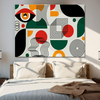 Framed Canvas Digital Abstract Modern Art Wall Painting For Home and Hotels Wall Decoration. Digital Reprint (ABWA18) - Khirki.in