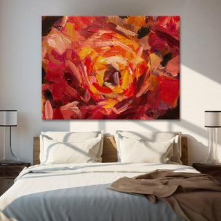 PAPER PLANE DESIGN Canvas Floral Wall Art: A Symphony of Nature's Elegance Large Size Canvas Framed Paintings For Living Room, Office, Home Decor. (FLWA18) - Khirki.in