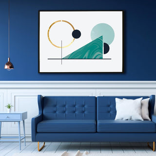 Framed Canvas Digital Abstract Modern Art Wall Painting For Home and Hotels Wall Decoration. Digital Reprint (ABWA15) - Khirki.in