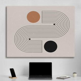Framed Canvas Digital Abstract Modern Art Wall Painting For Home and Hotels Wall Decoration. Digital Reprint (ABWA19) - Khirki.in