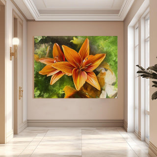 PAPER PLANE DESIGN Canvas Floral Wall Art: A Symphony of Nature's Elegance Large Size Canvas Framed Paintings For Living Room, Office, Home Decor. (FLWA09) - Khirki.in