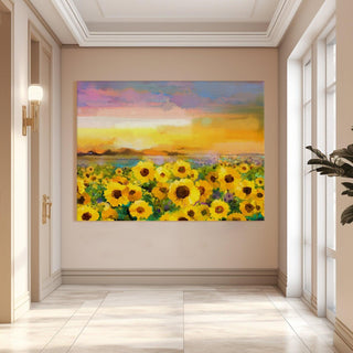 PAPER PLANE DESIGN Canvas Floral Wall Art: A Symphony of Nature's Elegance Large Size Canvas Framed Paintings For Living Room, Office, Home Decor. (FLWA16) - Khirki.in