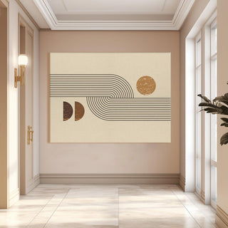 Framed Abstract Oil Pastel Style Wall Art Painting For Home and Hotels Wall Decoration (ABWA03) - Khirki.in
