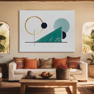 Framed Canvas Digital Abstract Modern Art Wall Painting For Home and Hotels Wall Decoration. Digital Reprint (ABWA15) - Khirki.in