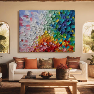 Framed Abstract Oil Pastel Style Wall Art Painting For Home and Hotels Wall Decoration (ABWA08) - Khirki.in