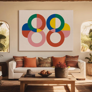 Framed Abstract Oil Pastel Style Wall Art Painting For Home and Hotels Wall Decoration (ABWA14) - Khirki.in