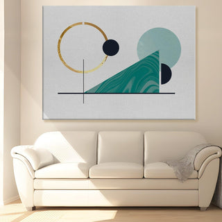 Framed Canvas Digital Abstract Modern Art Wall Painting For Home and Hotels Wall Decoration. Digital Reprint (ABWA15) - Khirki.in