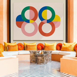 Framed Abstract Oil Pastel Style Wall Art Painting For Home and Hotels Wall Decoration (ABWA14) - Khirki.in