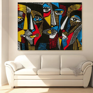 Framed Abstract Oil Pastel Style Wall Art Painting For Home and Hotels Wall Decoration (ABWA05) - Khirki.in
