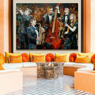 Framed Abstract Oil Pastel Style Wall Art Painting For Home and Hotels Wall Decoration (ABWA06) - Khirki.in