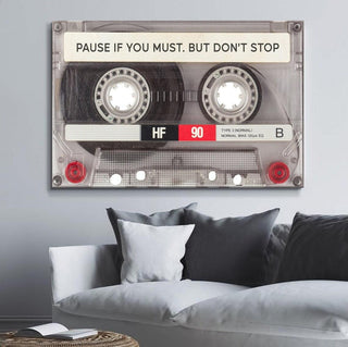 Dont Stop Motivational Poster in Framed Canvas With Inspiring Quotes in Large Size for Office and Startups (MTWAT050).