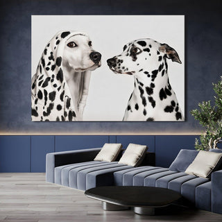 Pooch Love Canvas Wall Art. High Definition Potraits of Animals. (BWWA01)