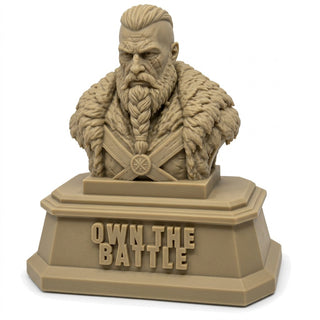 Own the Battle (Warrior) desk trophy, Sandstorm finish