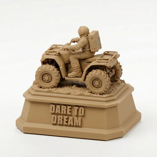Dare to Dream (Astronaut) desk trophy, Sandstorm finish