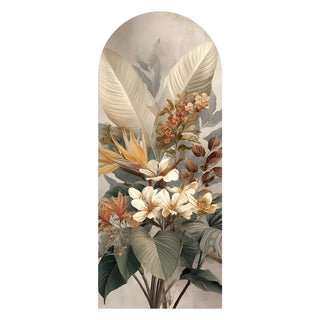 Tropical Arch Wall Mural – Peel & Stick Orchid & Bird of Paradise Wallpaper – Waterproof Self Adhesive Canvas Texture for Bedroom, Living Room & Entryway, 6ft x 2.5ft (VDWS03)