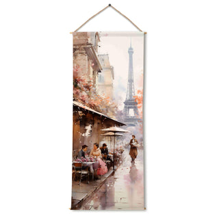 Travel Wall Hanging Tapestry. Thick fabric, Ready to Hang Wall Décor. Size 24 In x 60 In. (TRVLTPS004)