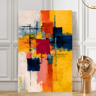 Abstract Wall Art Canvas | Premium Contemporary Painting for Home & Office Decor | HD Canvas Print, Framed, Ready to Hang. (ABSWA07)