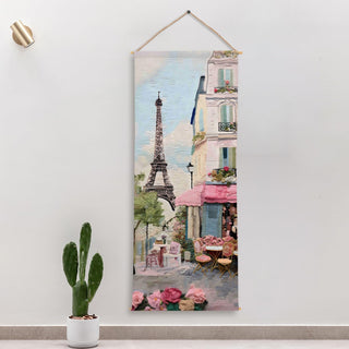 Travel Wall Hanging Tapestry. Thick fabric, Ready to Hang Wall Décor. Size 24 In x 60 In. (TRVLTPS007)
