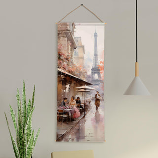 Travel Wall Hanging Tapestry. Thick fabric, Ready to Hang Wall Décor. Size 24 In x 60 In. (TRVLTPS004)