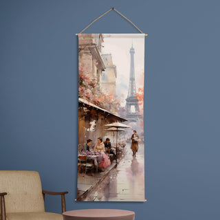 Travel Wall Hanging Tapestry. Thick fabric, Ready to Hang Wall Décor. Size 24 In x 60 In. (TRVLTPS004)