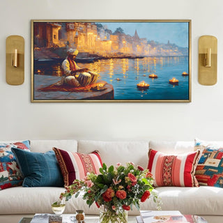 Gospel Choir on Southern Chapel Steps – Large HD Canvas Painting for Wall, Joyful Performance in Layered – Ready to Hang – Size: 4 Ft x 2 Ft (MUS002)