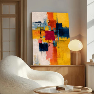 Abstract Wall Art Canvas | Premium Contemporary Painting for Home & Office Decor | HD Canvas Print, Framed, Ready to Hang. (ABSWA07)