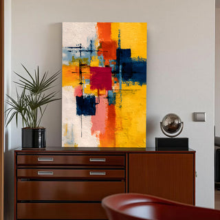 Abstract Wall Art Canvas | Premium Contemporary Painting for Home & Office Decor | HD Canvas Print, Framed, Ready to Hang. (ABSWA07)