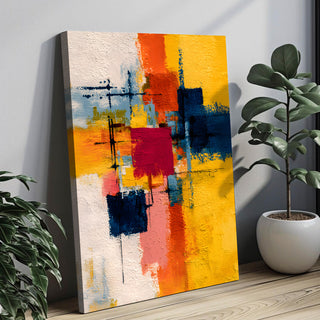 Abstract Wall Art Canvas | Premium Contemporary Painting for Home & Office Decor | HD Canvas Print, Framed, Ready to Hang. (ABSWA07)