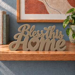 Bless This Home desk letters in Sandstorm