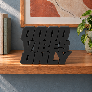 Good Vibes Only desk letters in Black