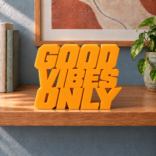 Good Vibes Only desk letters in Orange