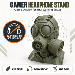 Feature card - lightweight, headset display, desk decor