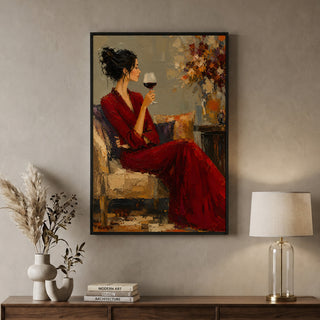 Evening Rouge Wall Art | HD Canvas Print, Ready to Hang. (MOWA87)