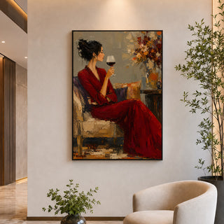 Evening Rouge Wall Art | HD Canvas Print, Ready to Hang. (MOWA87)